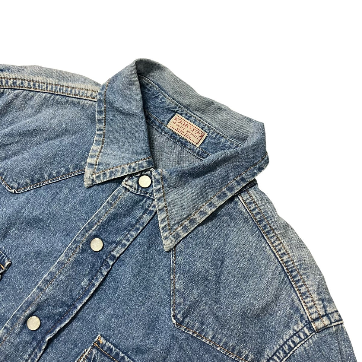 KOOKYZOO JUVENILE DENIM WESTERN SHIRTデニムジャケットJ0059 古着・中古-3枚目のアイテム画像