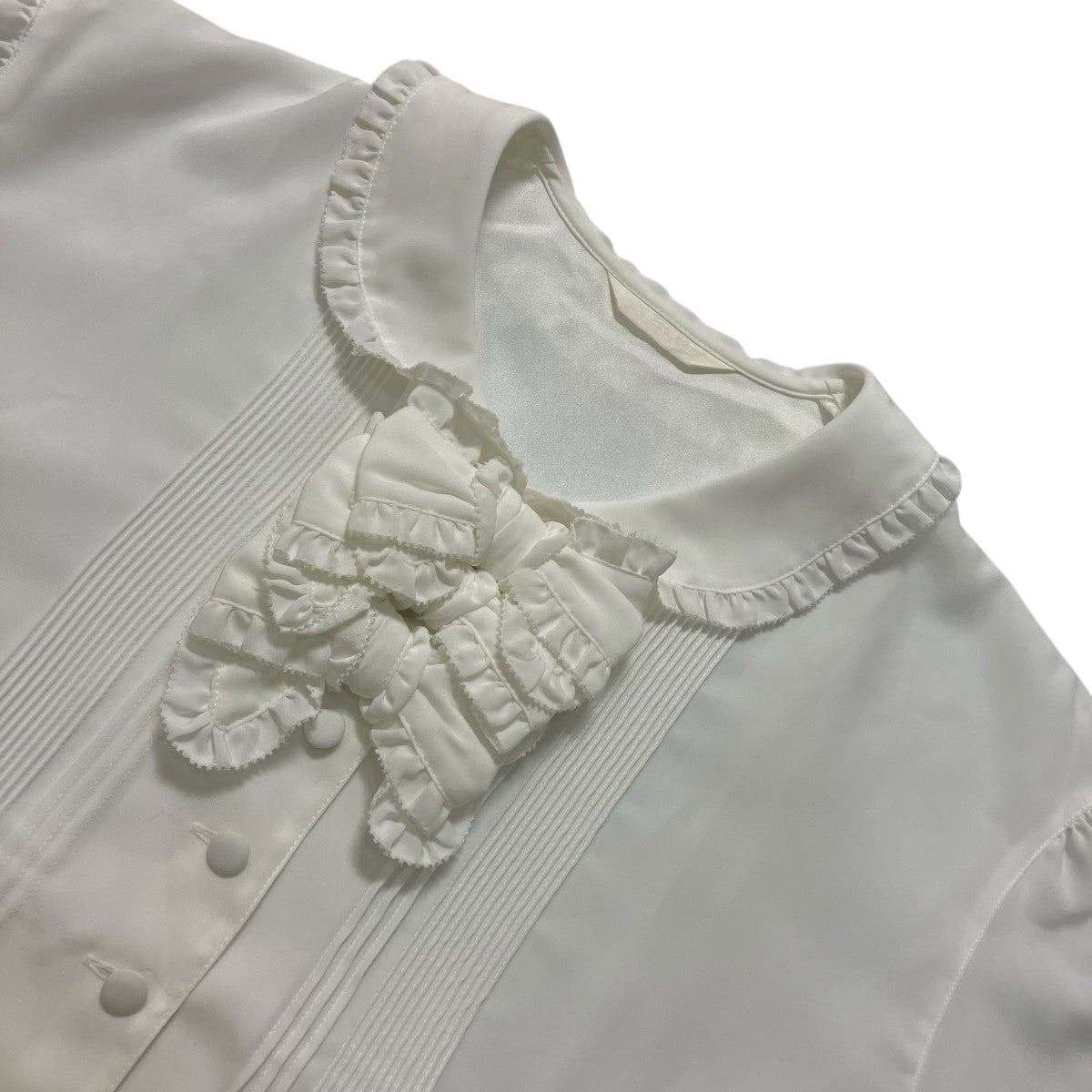 INGEBORG リボンブラウスPO234FB11 古着・中古-3枚目のアイテム画像