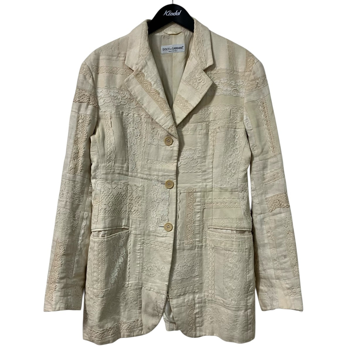 DOLCE ＆ GABBANA パッチワークレーステーラードジャケット 古着・中古-1枚目のアイテム画像