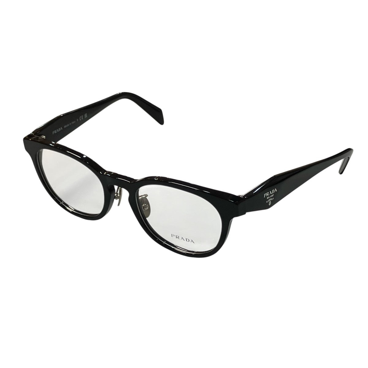 PRADA ブラックフレーム眼鏡VPR B06 D 古着・中古-1枚目のアイテム画像
