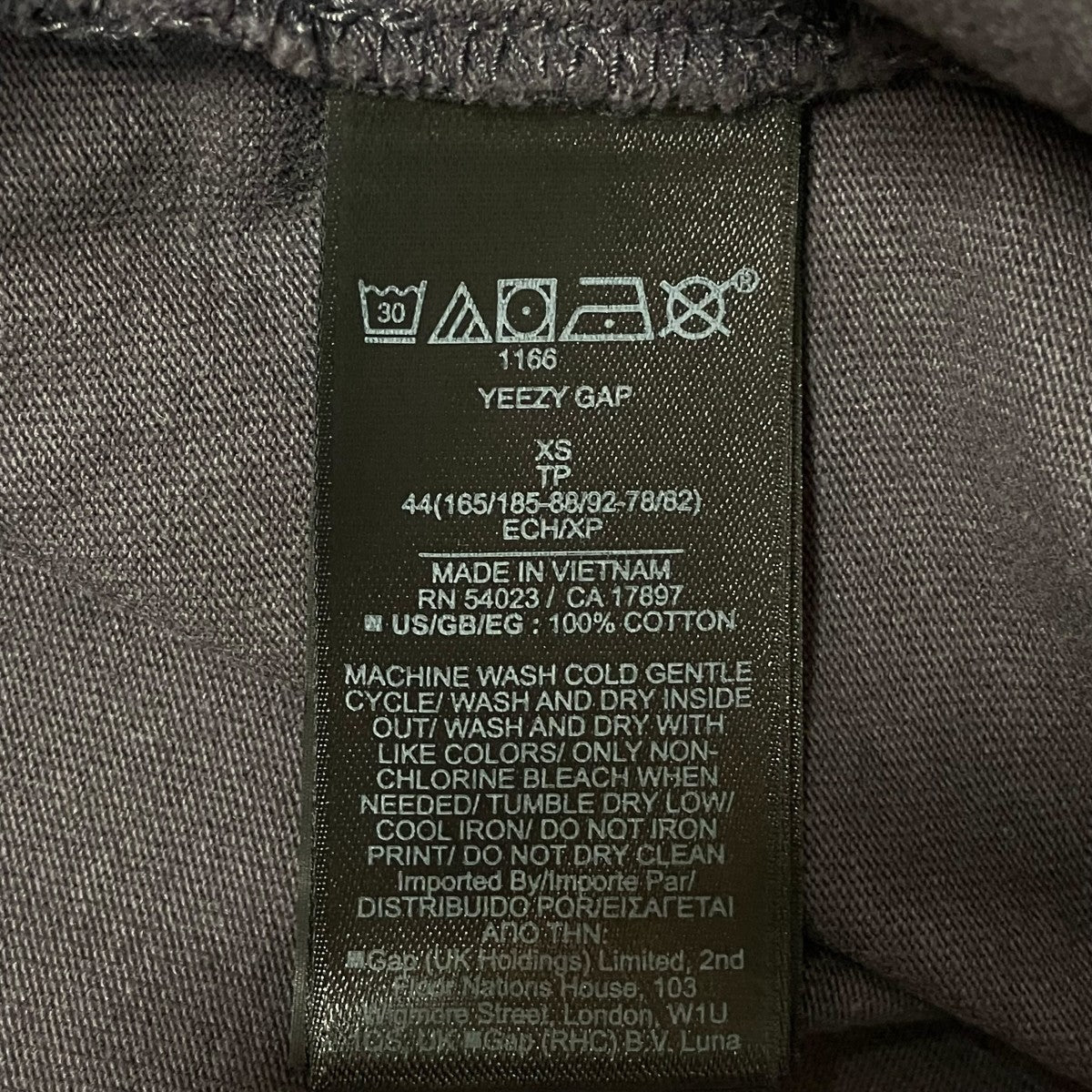 YEEZY GAP ロゴロングスリーブTシャツ471305 古着・中古-5枚目のアイテム画像