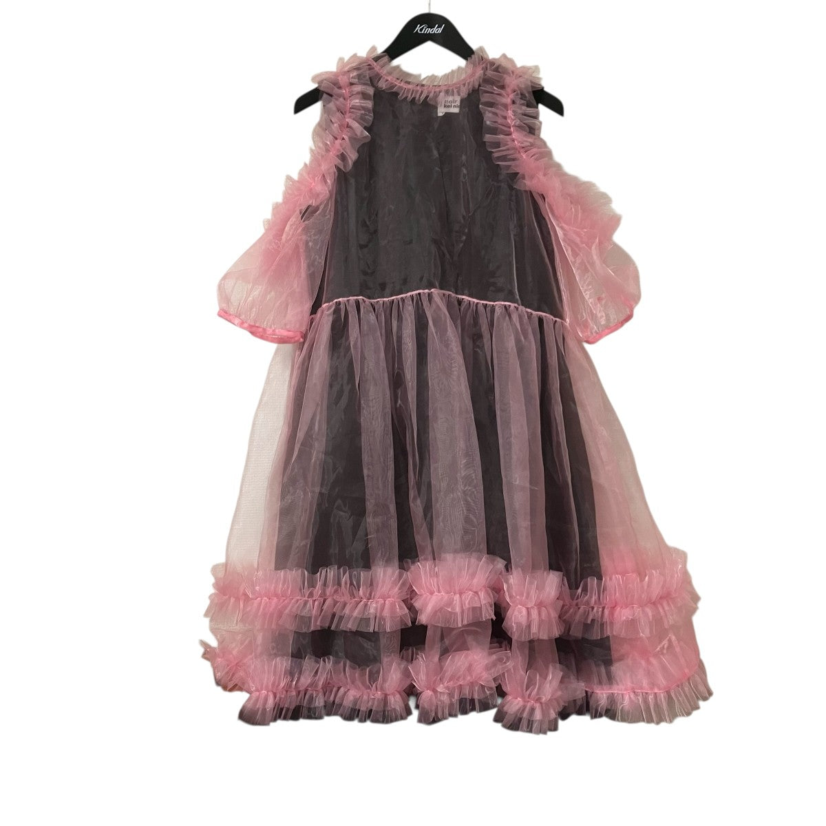 noir kei ninomiya チュールドッキングフリルワンピース3P-O001 古着・中古-1枚目のアイテム画像