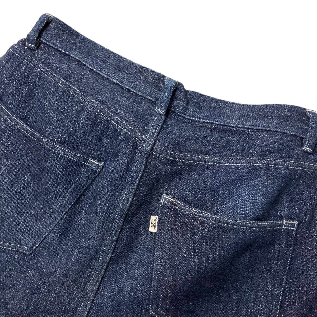WELCOME-RAIN 5 POCKET DENIMタックワイドデニムパンツWR4-PT002 古着・中古-4枚目のアイテム画像