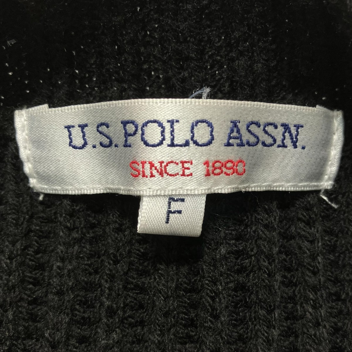 U．S POLO ASSN クルーネック短丈ニット 古着・中古-7枚目のアイテム画像