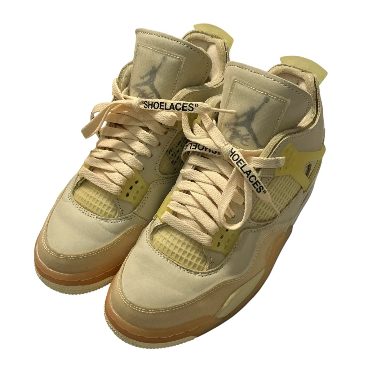 NIKE OFF WHITE WOMEN’S AIR JORDAN 4 SPハイカットスニーカーCV3988 100 古着・中古-1枚目のアイテム画像