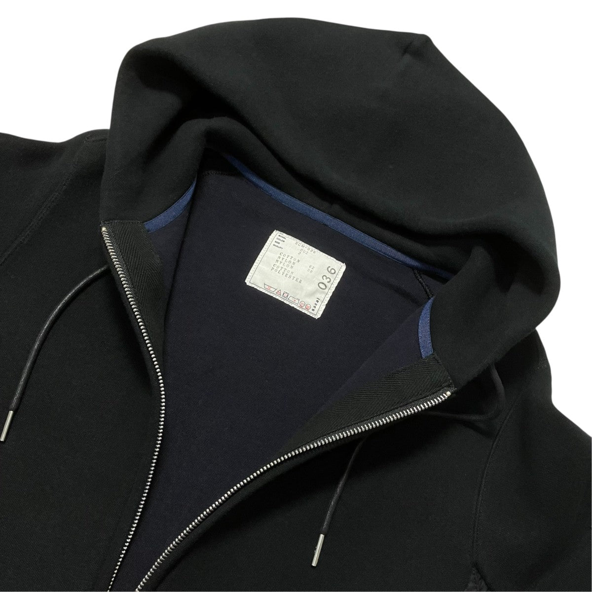 sacai(サカイ) 20AWSponge Sweat MA-1 Zip HoodieジップパーカーSCM 