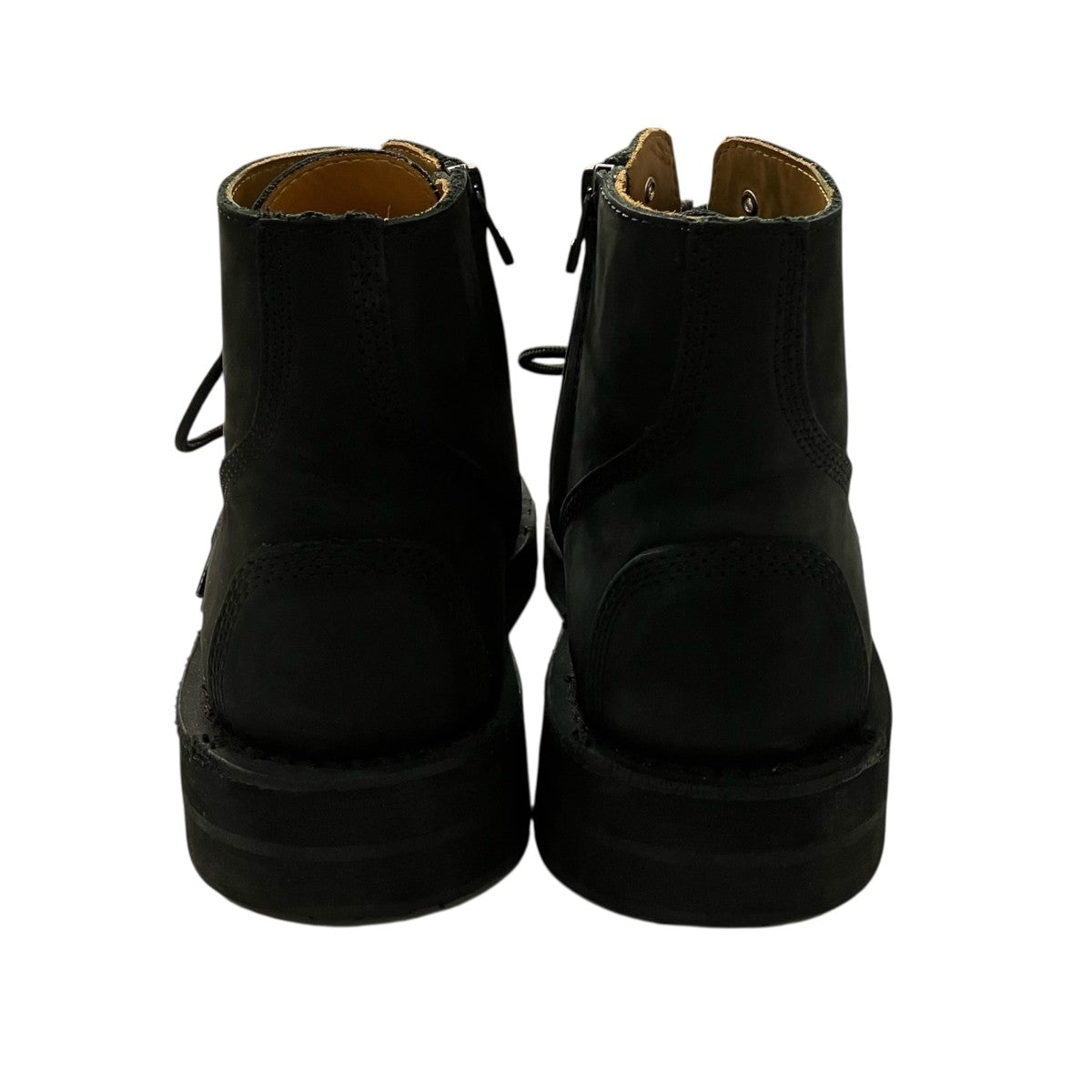 REGULATION Yohji Yamamoto MAT SMOOTH LEATHER ZIP BIKER BOOTSミドルブーツHL E54 765 古着・中古-4枚目のアイテム画像