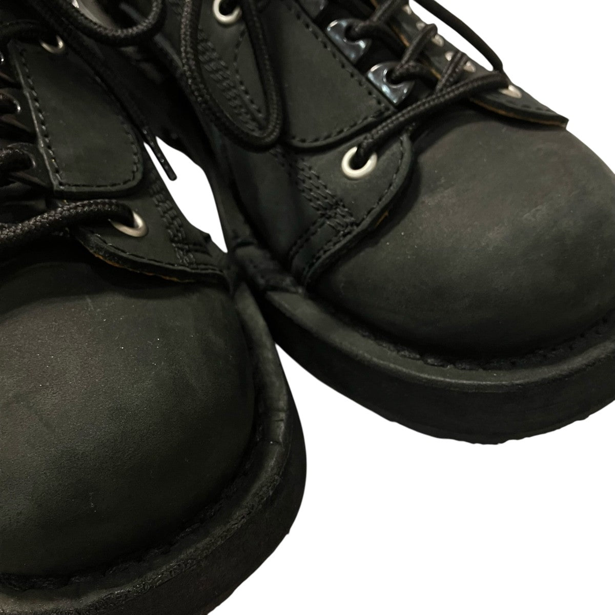 REGULATION Yohji Yamamoto MAT SMOOTH LEATHER ZIP BIKER BOOTSミドルブーツHL E54 765 古着・中古-5枚目のアイテム画像