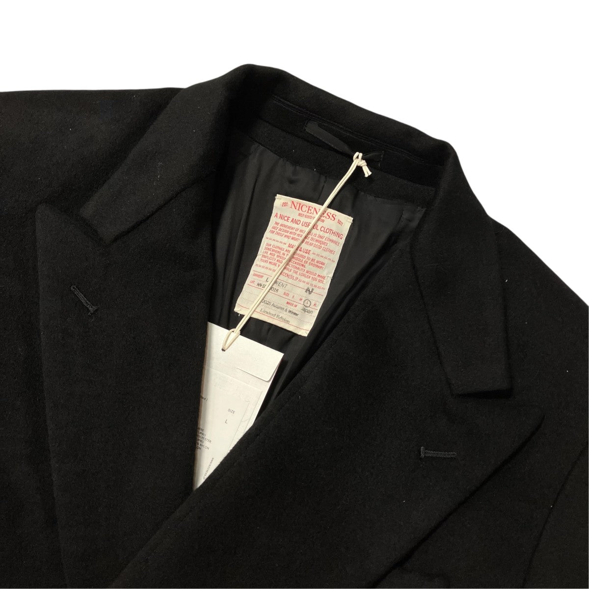 25AWLAURENT Deadstock Cashmere Flight Sleeve JacketダブルブレストテーラードジャケットNN 1001O16