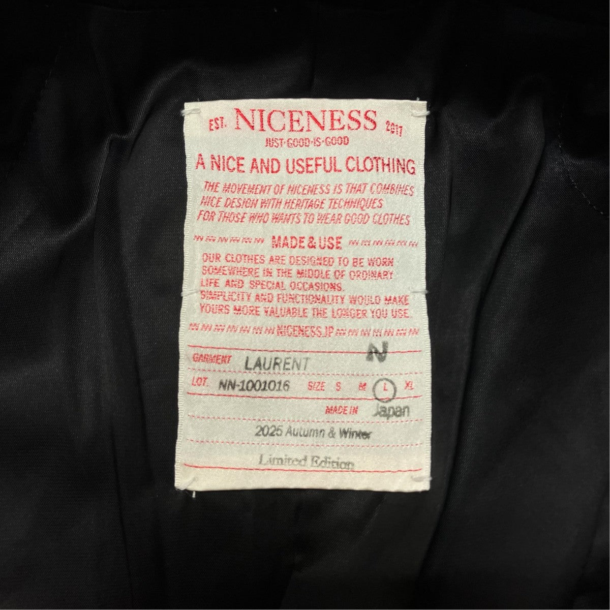 25AWLAURENT Deadstock Cashmere Flight Sleeve JacketダブルブレストテーラードジャケットNN 1001O16