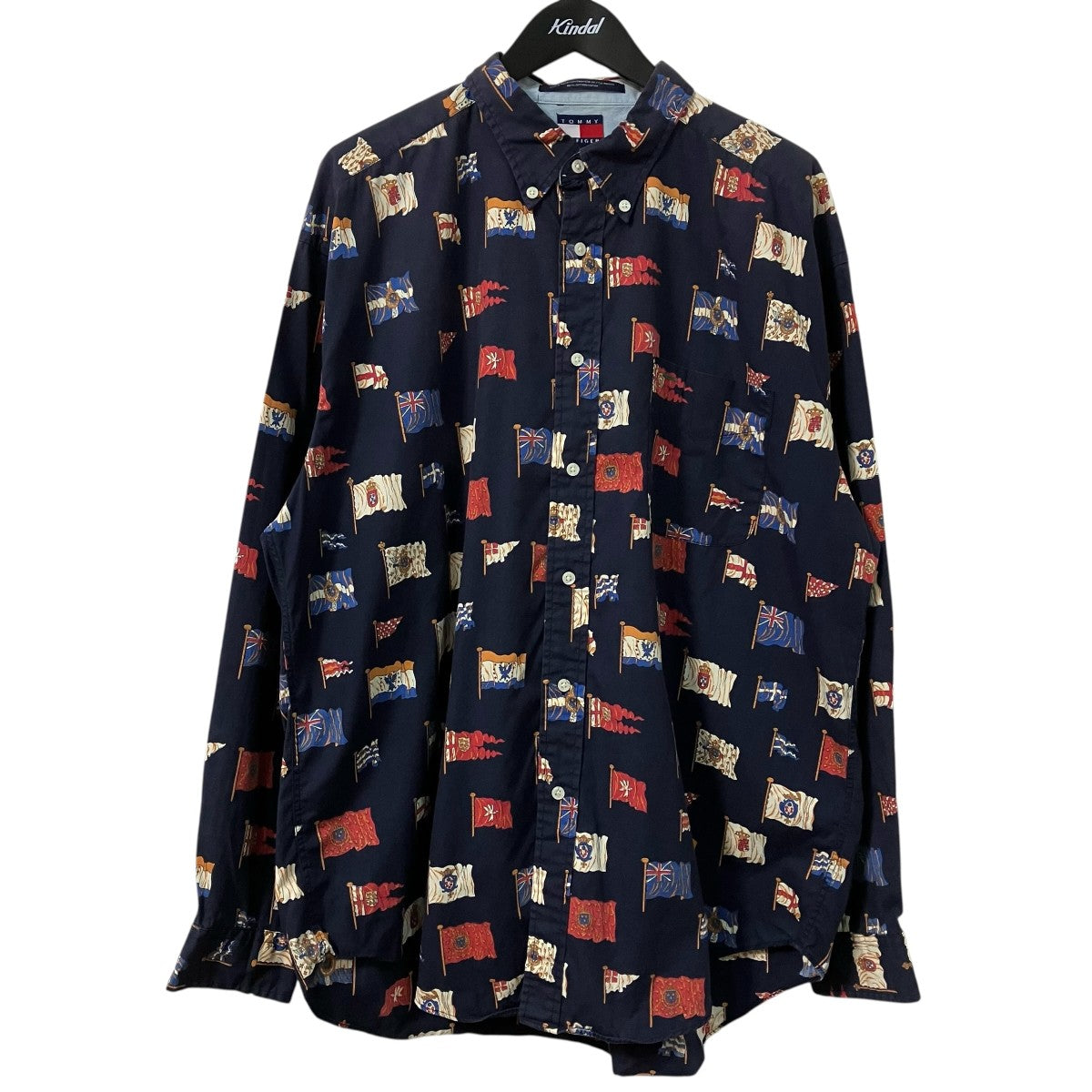 TOMMY HILFIGER 総柄長袖シャツ 古着・中古-1枚目のアイテム画像