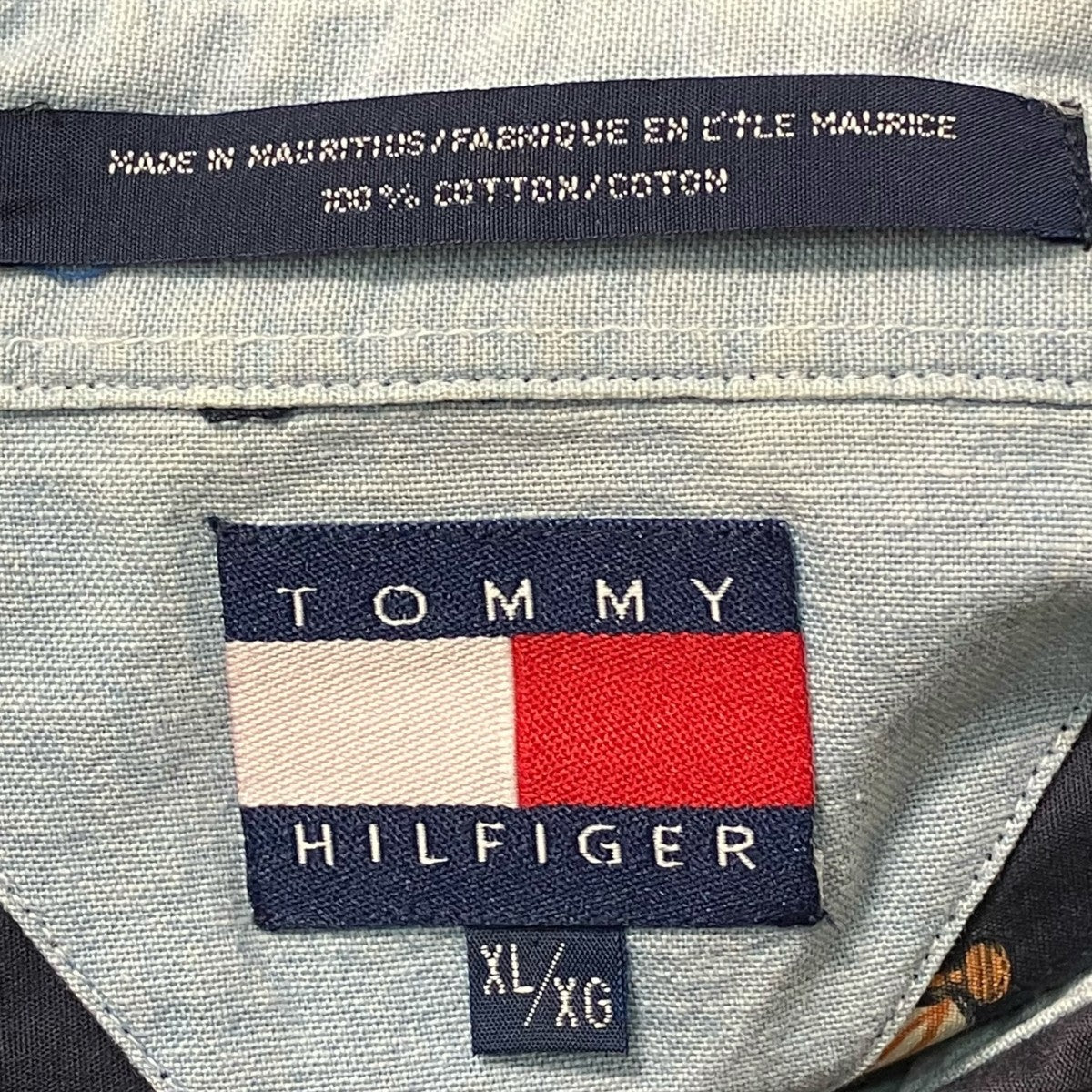 TOMMY HILFIGER 総柄長袖シャツ 古着・中古-6枚目のアイテム画像