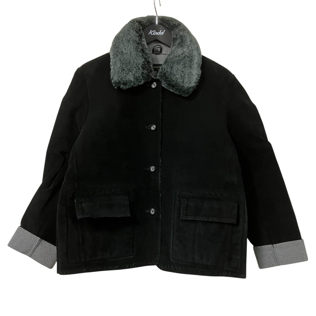 GIANNI VALENTINO ピッグスエードレザージャケット 古着・中古-1枚目のアイテム画像