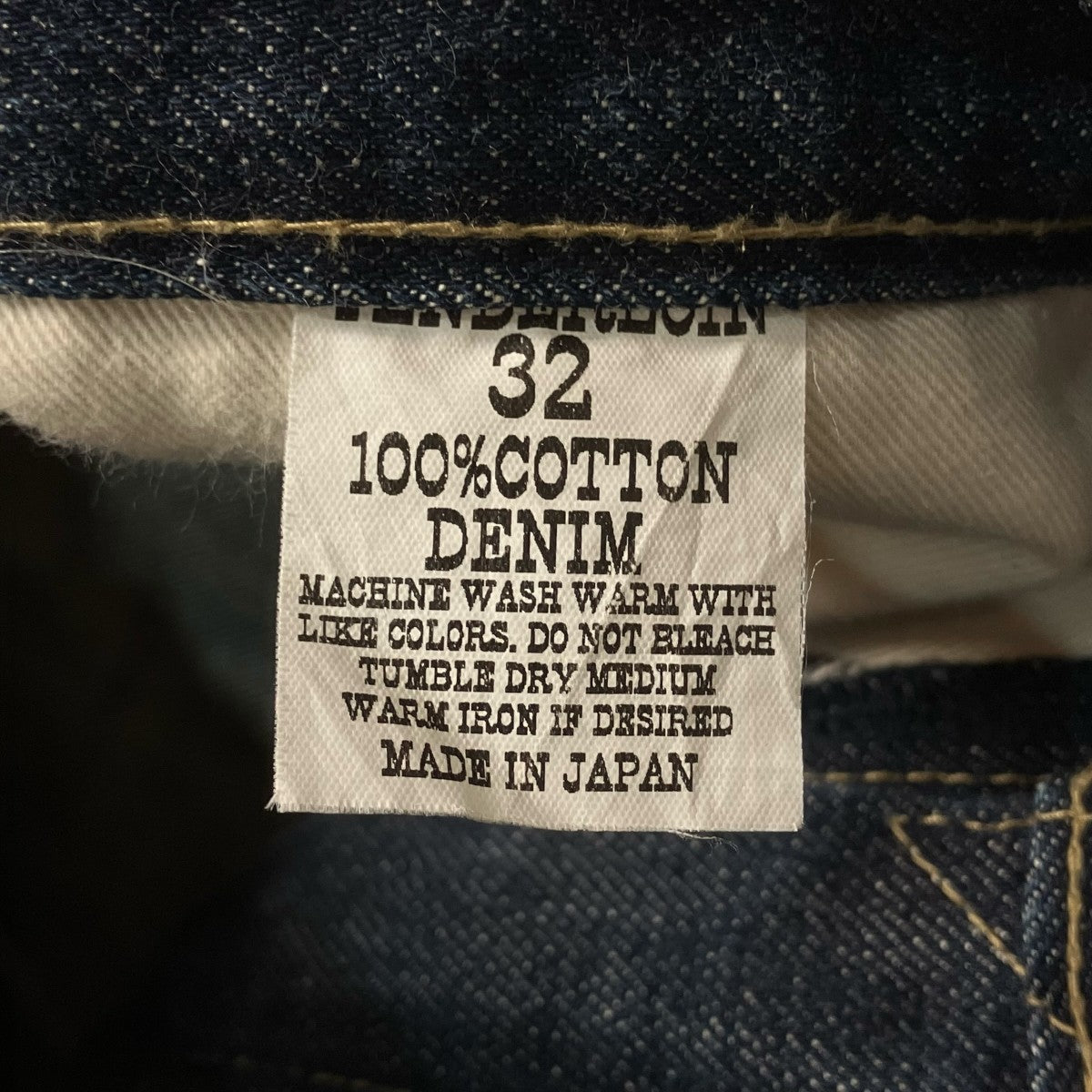 TENDERLOIN(テンダーロイン) デニムパンツ インディゴ サイズ 32