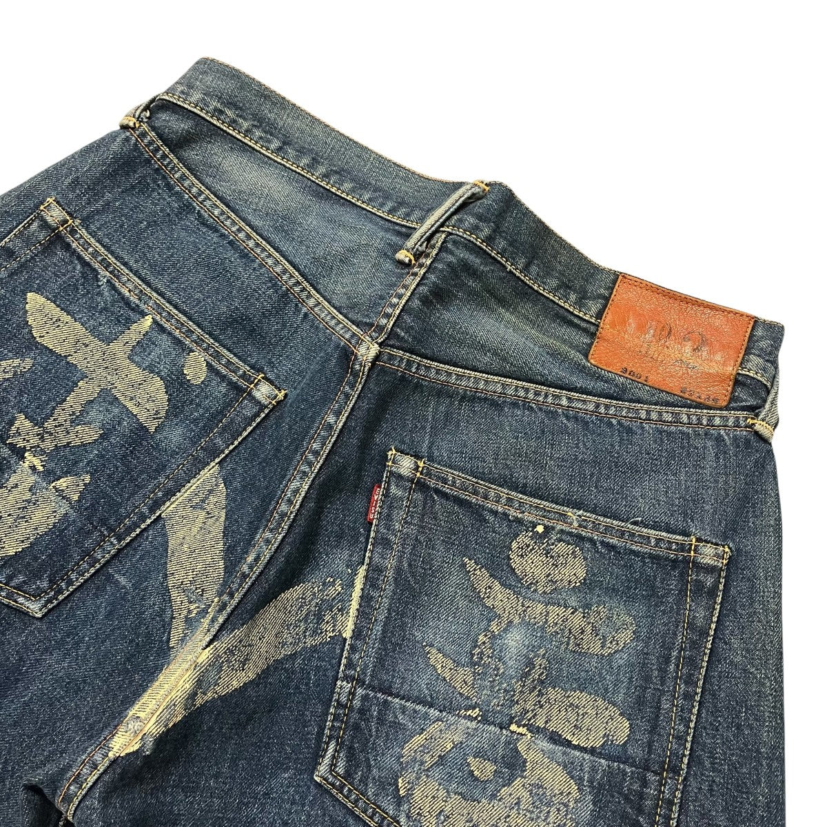 EVISU 2001 NO2 戒音デニムパンツ 古着・中古-4枚目のアイテム画像