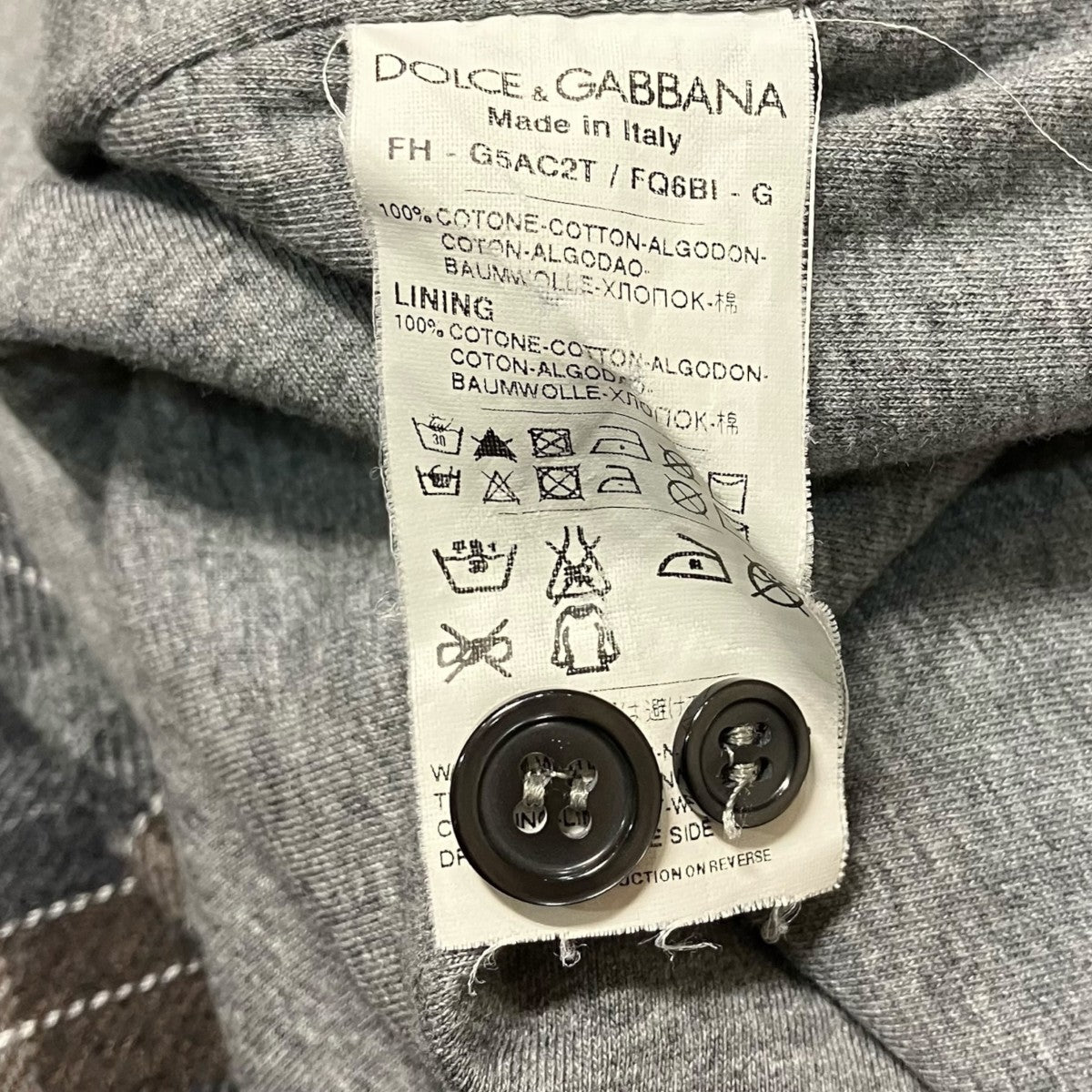 DOLCE ＆ GABBANA 長袖シャツG5AC2T 古着・中古-6枚目のアイテム画像
