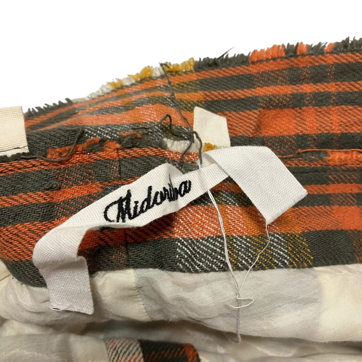 Midorikawa チェック柄パンツMID20AW P01 古着・中古-7枚目のアイテム画像