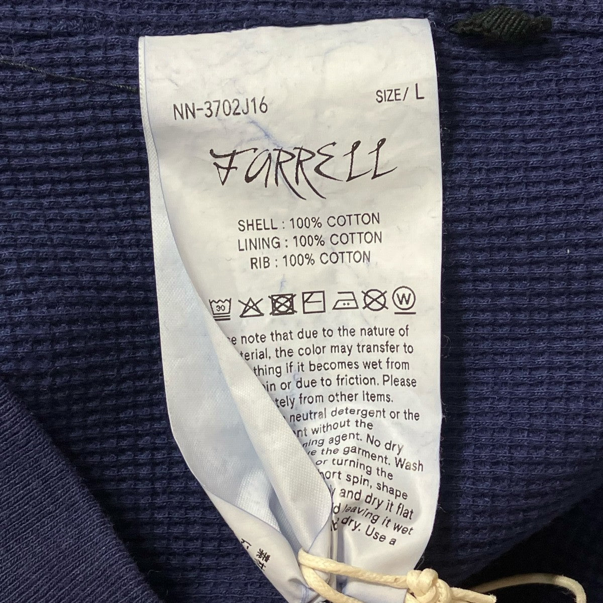 NICENESS 25AWFARRELLlフーディNN 3702J16 古着・中古-6枚目のアイテム画像