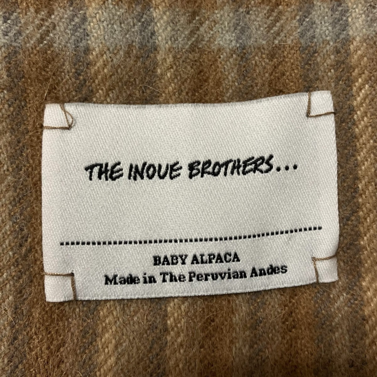 THE INOUE BROTHERS フリンジマフラー 古着・中古-5枚目のアイテム画像