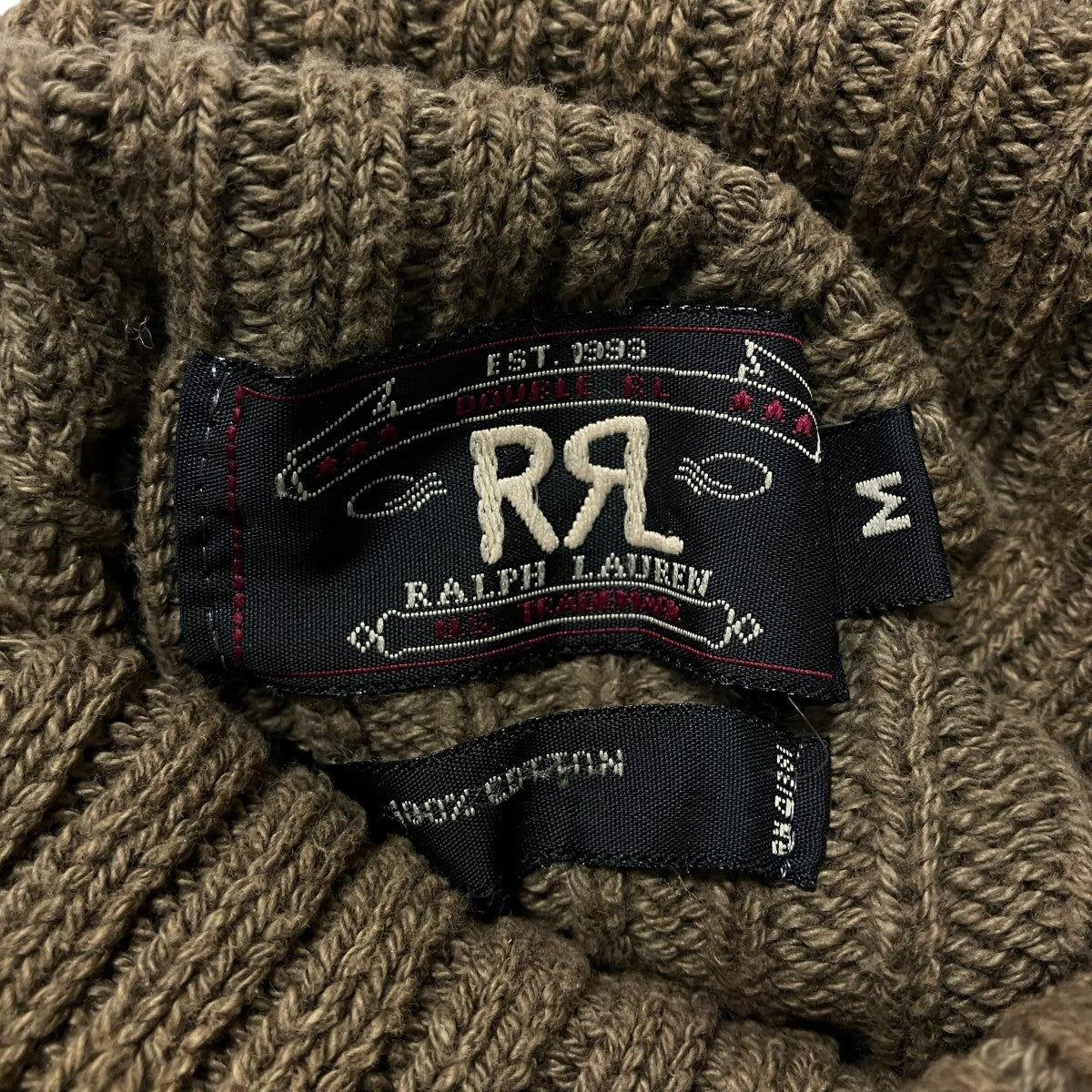 RRL 3星タグハイネックニット 古着・中古-8枚目のアイテム画像