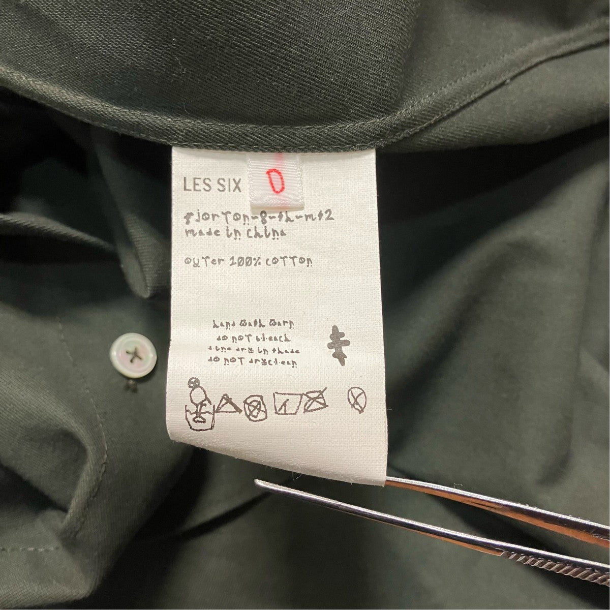LES SIX 25SSMEGA SHIRT長袖シャツ 古着・中古-6枚目のアイテム画像