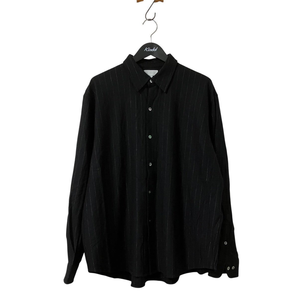 36G Wool Stripe Ideal Shirts長袖シャツKM25A 044