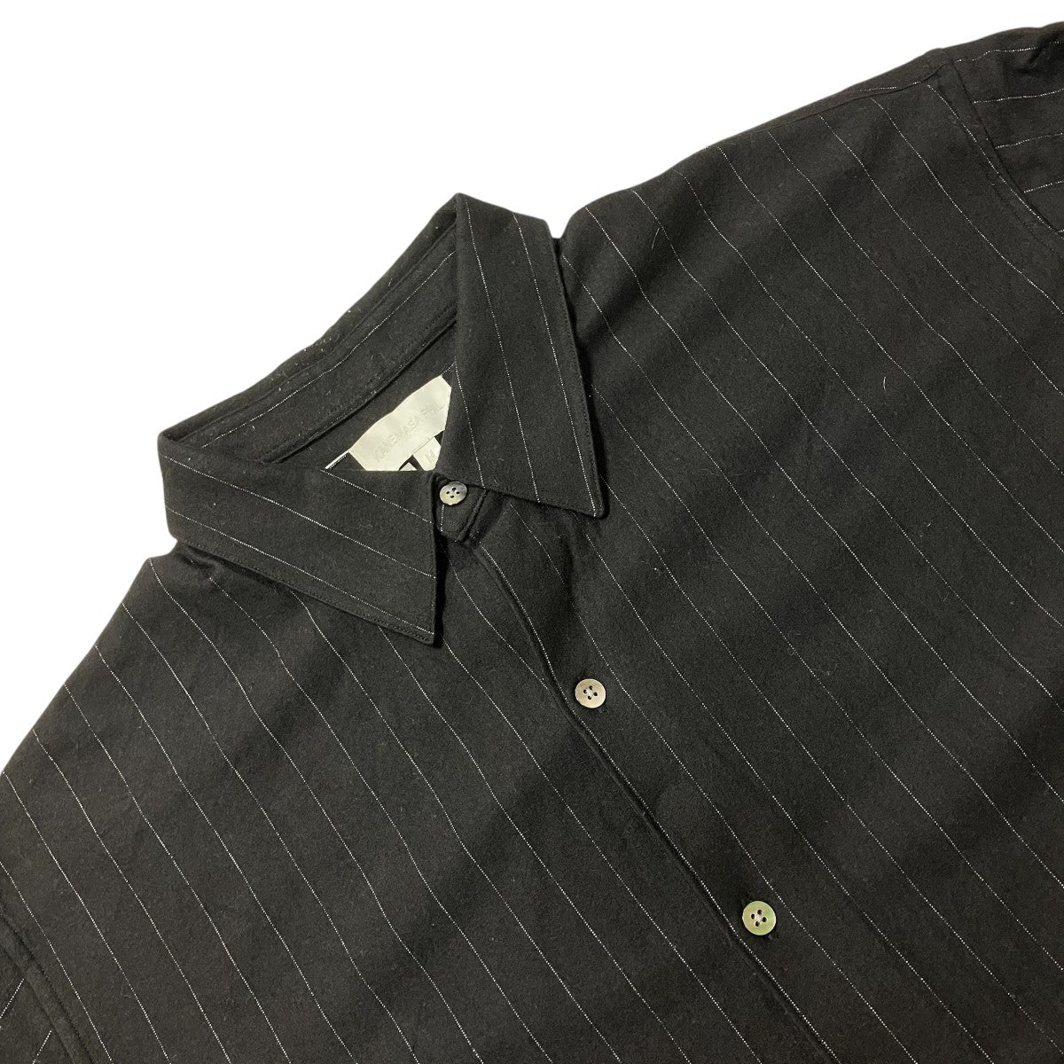 36G Wool Stripe Ideal Shirts長袖シャツKM25A 044