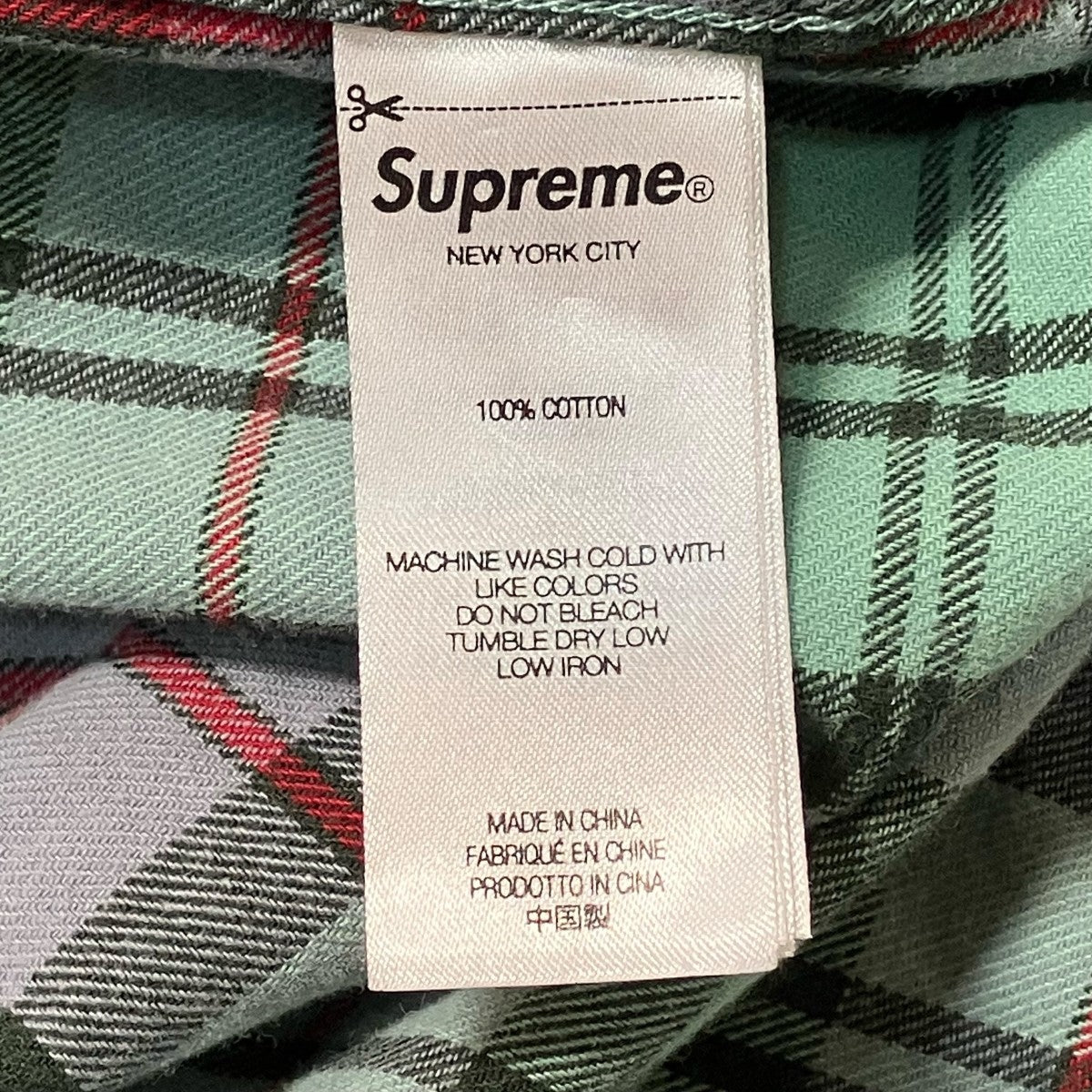 Supreme 24FWチェックシャツ 古着・中古-6枚目のアイテム画像