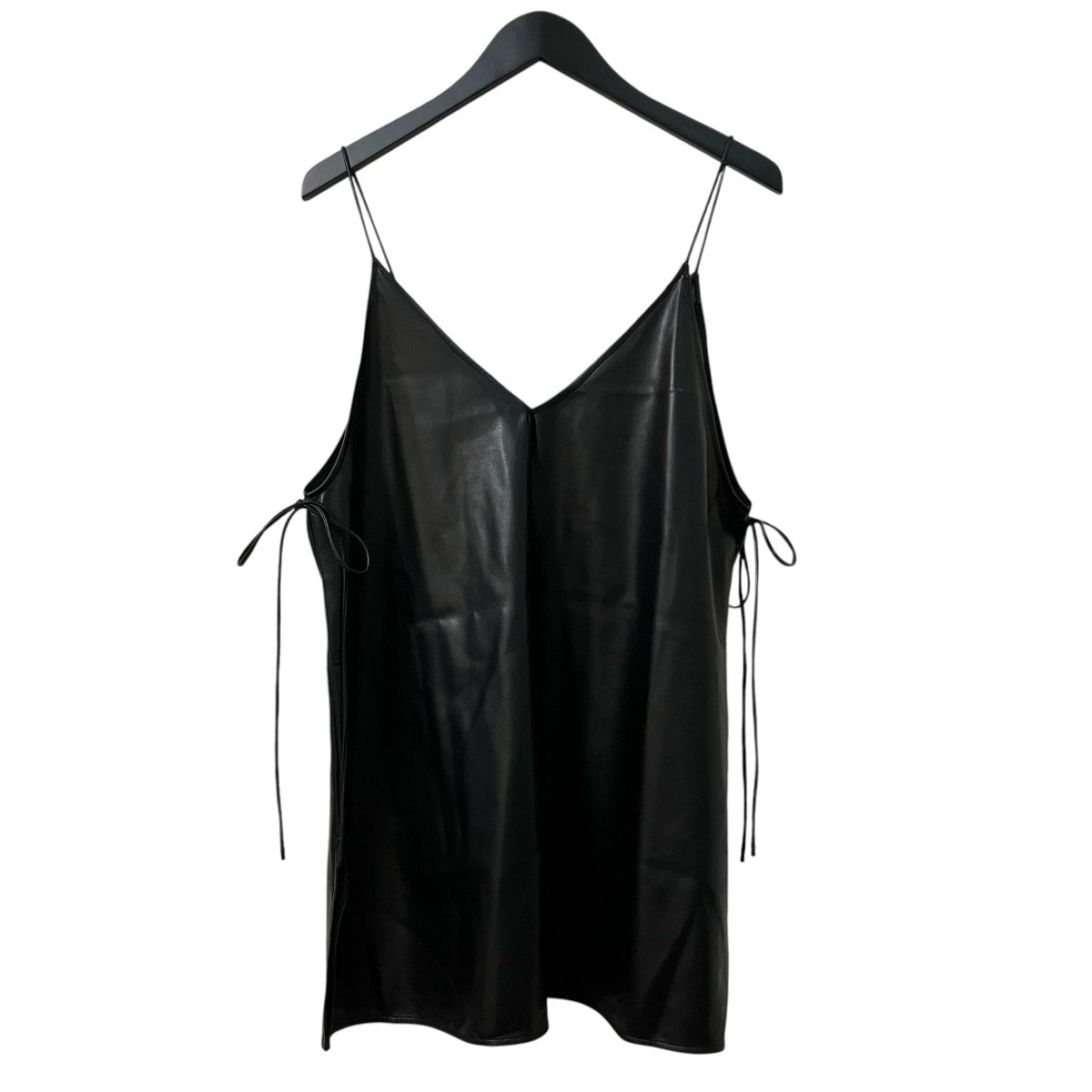エコレザーキャミトップフェイクレザーキャミトップス0771RTW105B