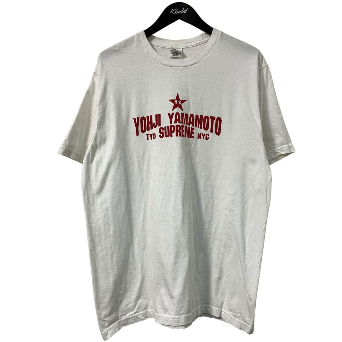 Supreme×Y’s フロントプリントTシャツ 古着・中古-1枚目のアイテム画像