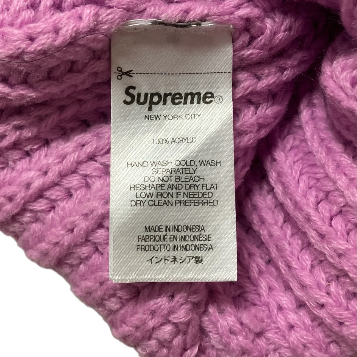 25AWChunky Rib Classic Logo Beanieクラシックロゴ ニットキャップ ビーニー