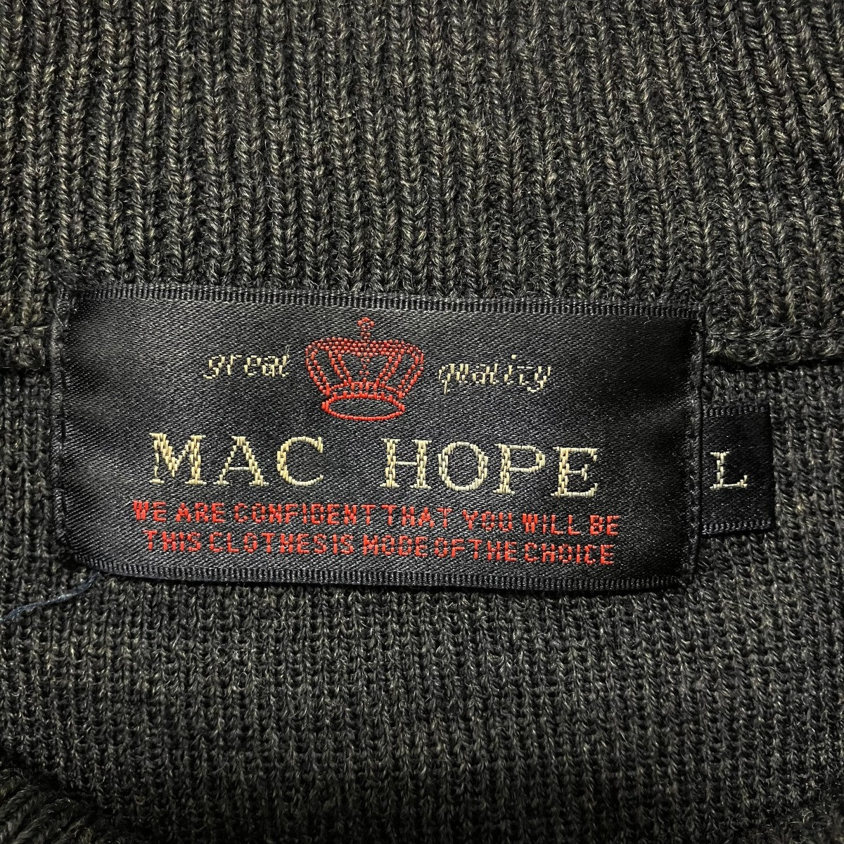 MAC HOPE クルーネックニット 古着・中古-6枚目のアイテム画像