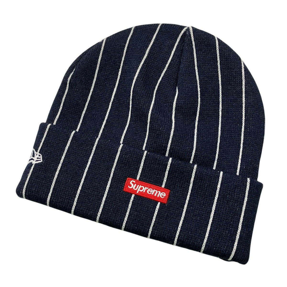 Supreme NEW ERA DEVIL S LOGO BEANIE STRIPEニット帽 古着・中古-2枚目のアイテム画像
