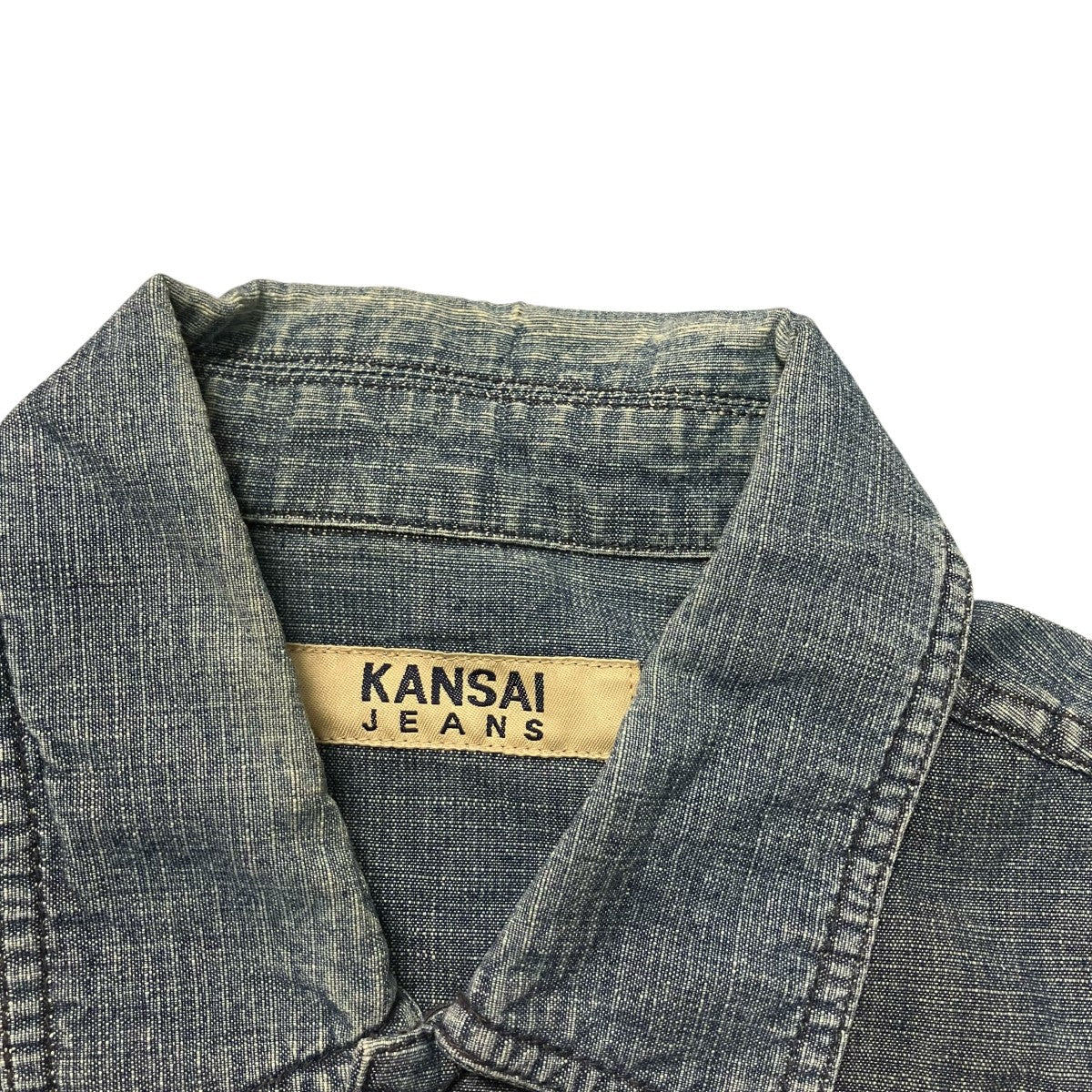 KANSAI JEANS デニムシャツ 古着・中古-6枚目のアイテム画像