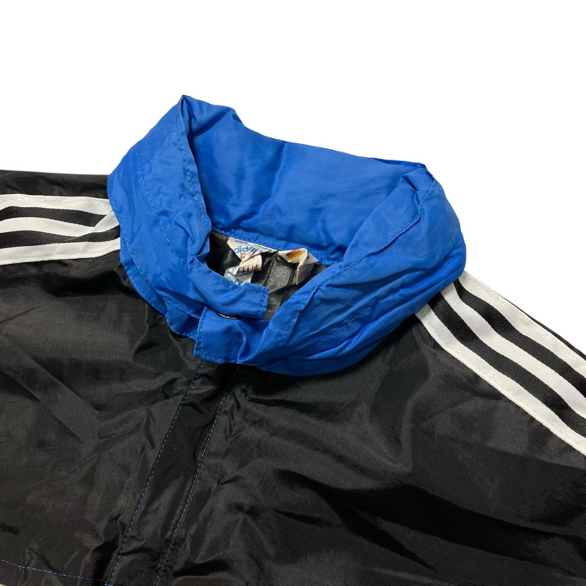 adidas(アディダス) ナイロンジャケット ブラック×ブルー サイズ S