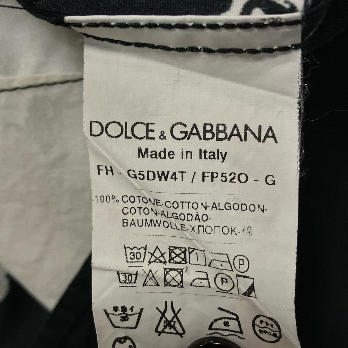 DOLCE ＆ GABBANA 長袖シャツG5DW4T/FP52O 古着・中古-8枚目のアイテム画像