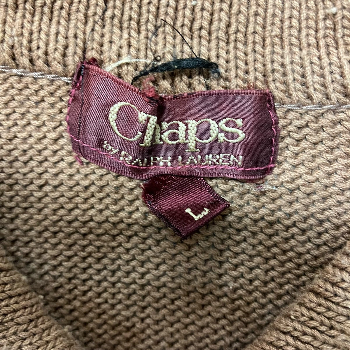 CHAPS RALPH LAUREN 赤タグニットポロシャツ 古着・中古-8枚目のアイテム画像