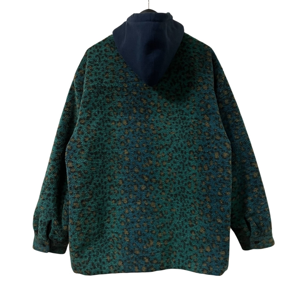 Supreme(シュプリーム) レオパードボアフーデッドジャケット グリーン