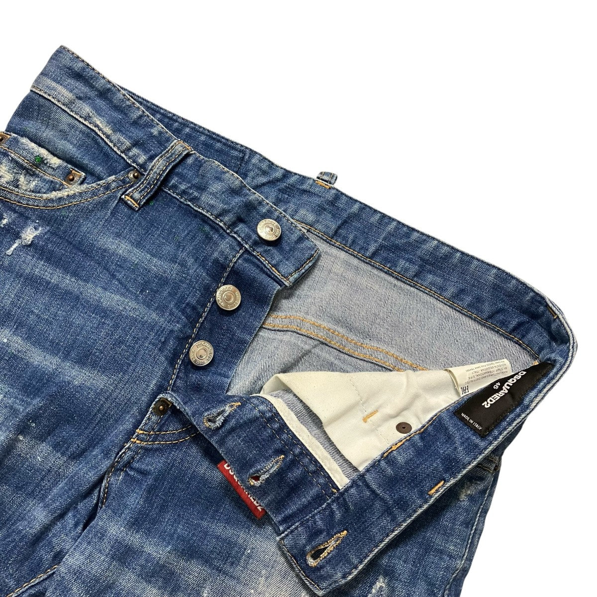 DSQUARED2 ダメージデニムパンツS74LB0540 S30342 古着・中古-3枚目のアイテム画像