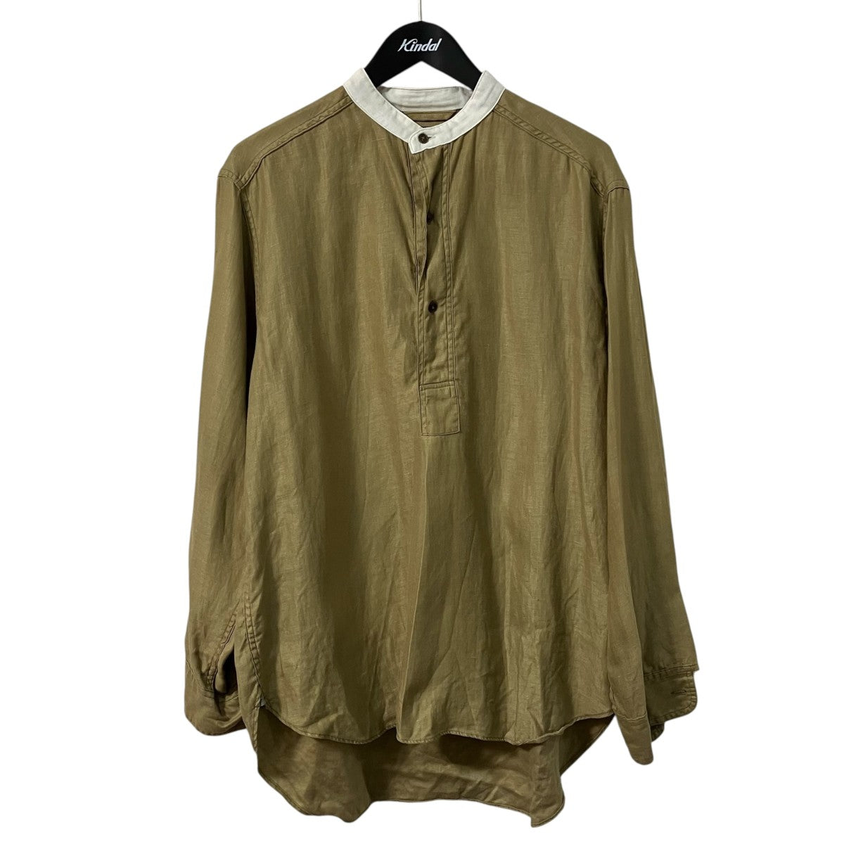 NIGEL CABOURN リネンスタンドカラーシャツ8042 00 10003 古着・中古-1枚目のアイテム画像