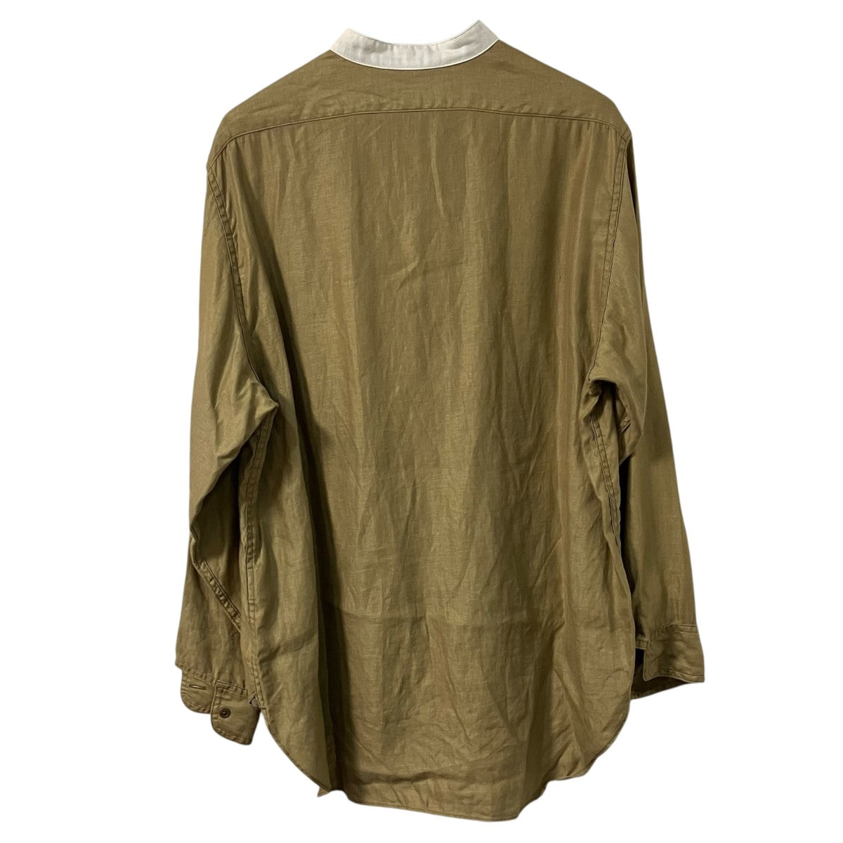 NIGEL CABOURN リネンスタンドカラーシャツ8042 00 10003 古着・中古-2枚目のアイテム画像