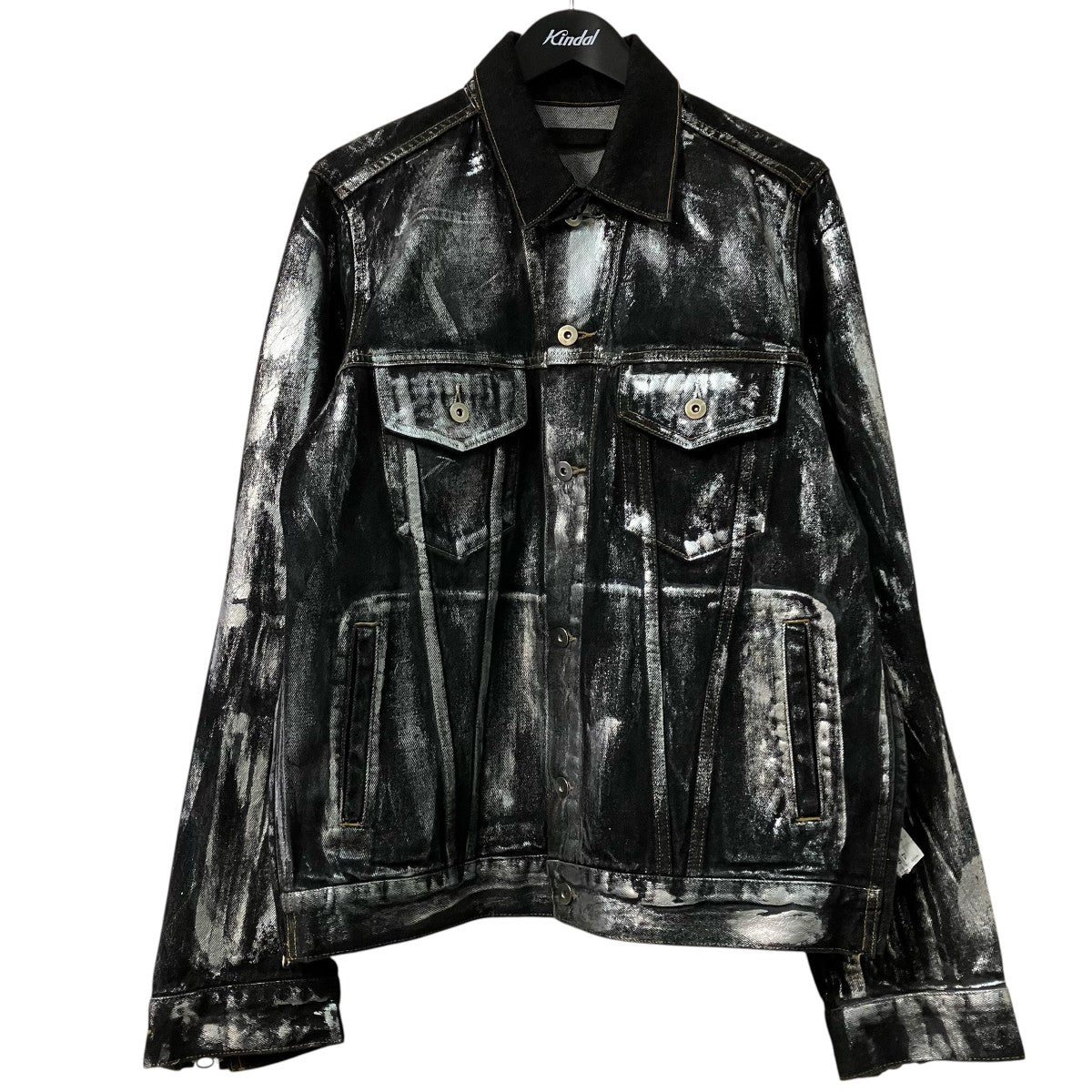 JUN NAKAYAMA 24SSCRASH COATING DENIM JACKETダメージコーティングデニムジャケット 古着・中古-1枚目のアイテム画像