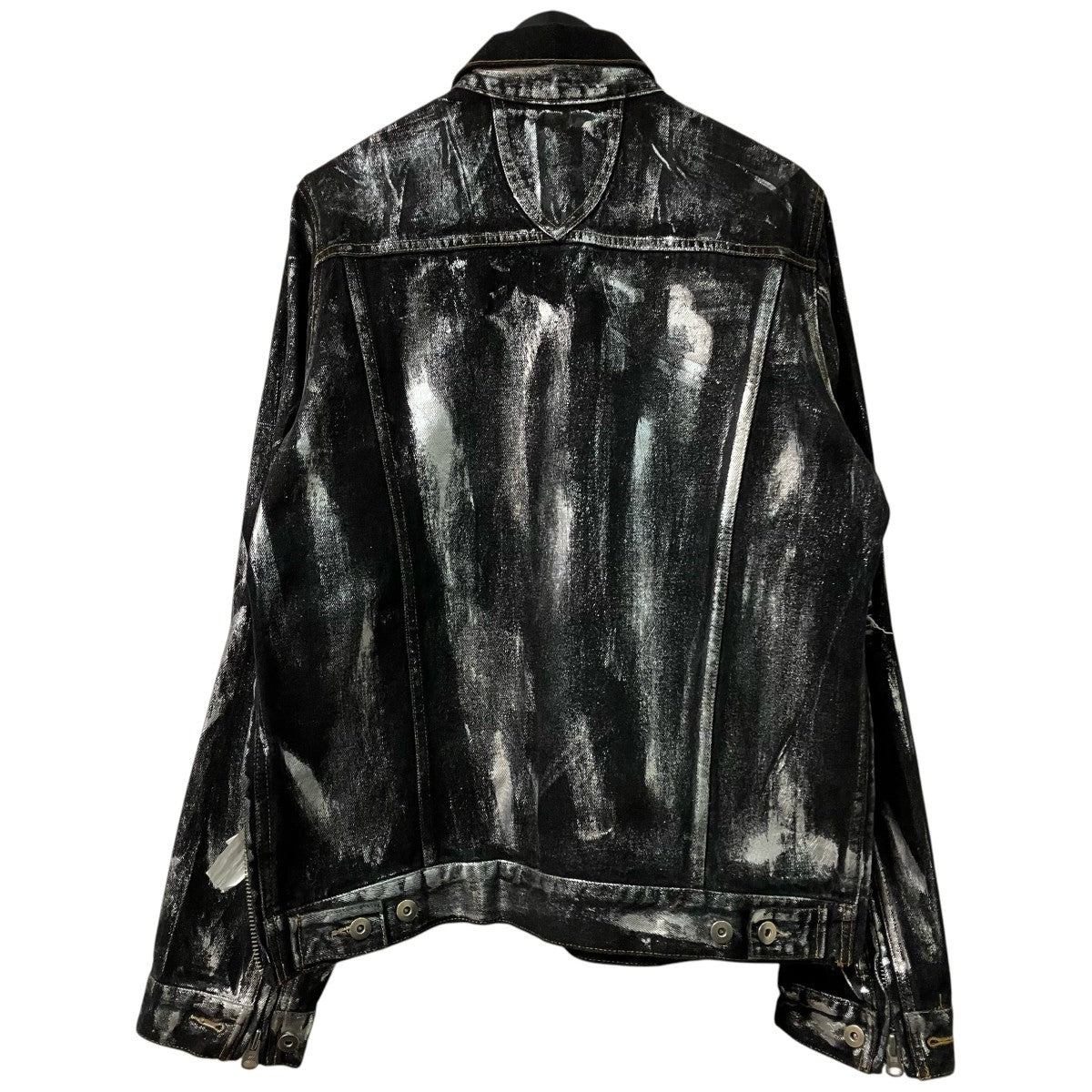 JUN NAKAYAMA 24SSCRASH COATING DENIM JACKETダメージコーティングデニムジャケット 古着・中古-2枚目のアイテム画像