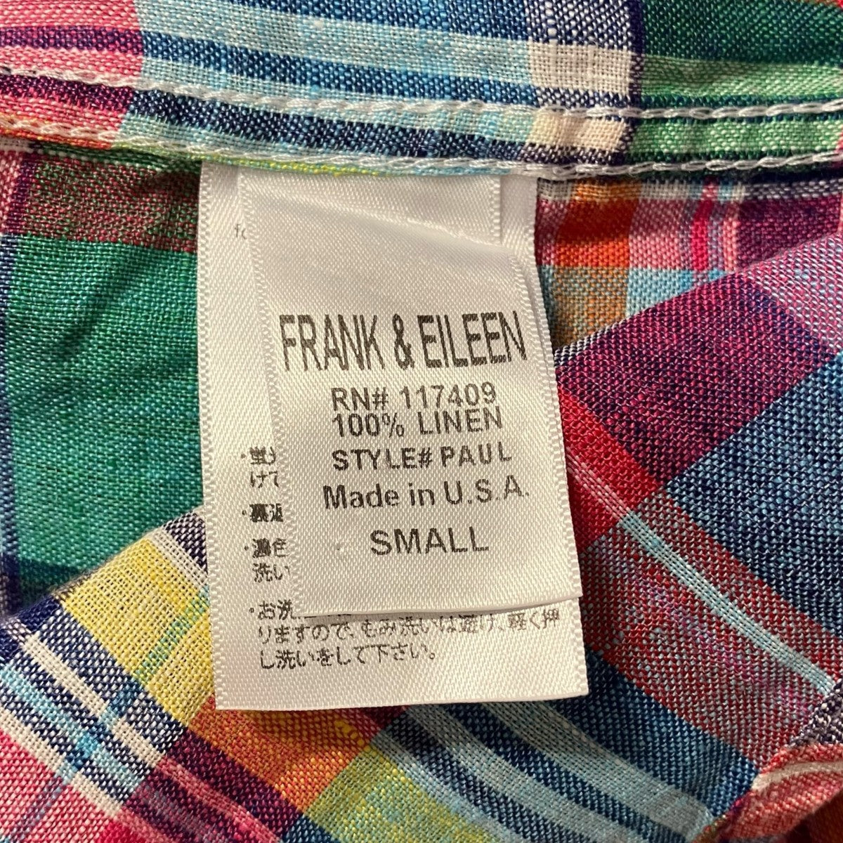 Frank＆Eileen(フランクアンドアイリーン) PAUL リネンチェック長袖
