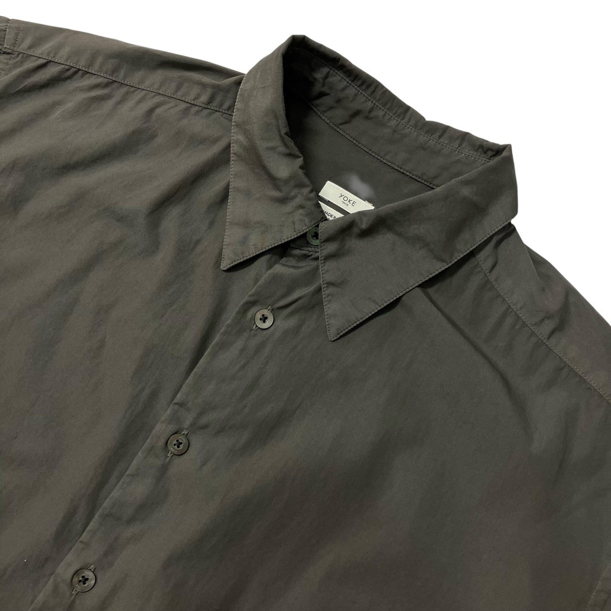 YOKE 26SSSuvin Gold Cotton Poplin Loose Fit Shirt長袖シャツYK26SS01205SH 古着・中古-3枚目のアイテム画像