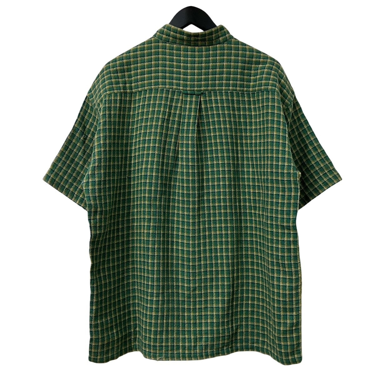 DESCENDANT スタンドカラーチェックシャツ 古着・中古-2枚目のアイテム画像