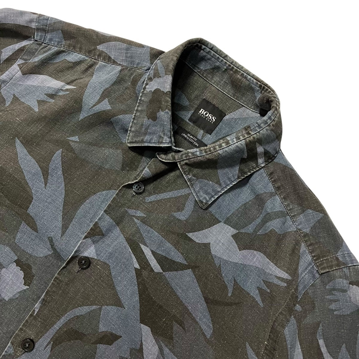HUGO BOSS 総柄長袖シャツ 古着・中古-3枚目のアイテム画像