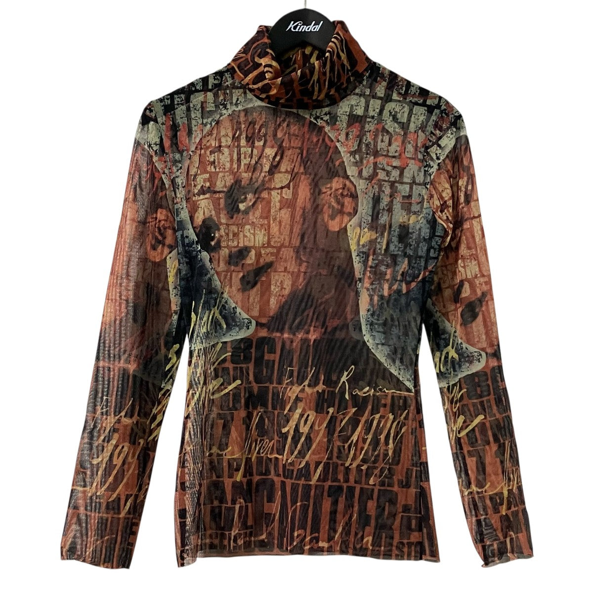 Jean Paul GAULTIER 90Sハイネックセカンドスキン 古着・中古-1枚目のアイテム画像