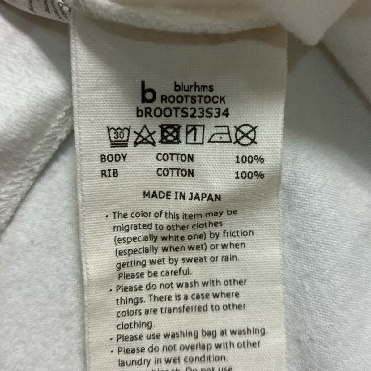 blurhms プリントTシャツbROOTS23S34 古着・中古-9枚目のアイテム画像