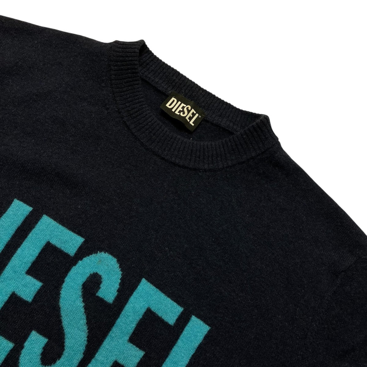 DIESEL カシミヤ混クルーネックセーター 古着・中古-3枚目のアイテム画像